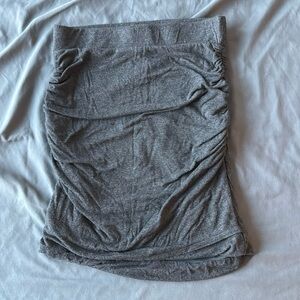 Banana Republic Ruched Skirt in Grey